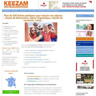 création site keezam wordpress